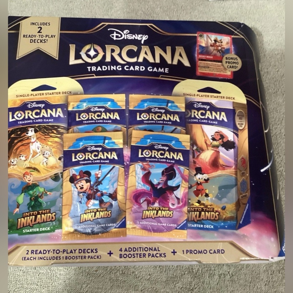 New sealed Disney Lorcana Trading Card Game Bundle with Mickey Promo Card